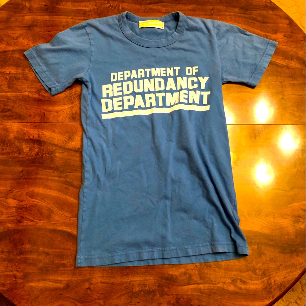 Vintage Y2K Department of Redundancy Department Tee
